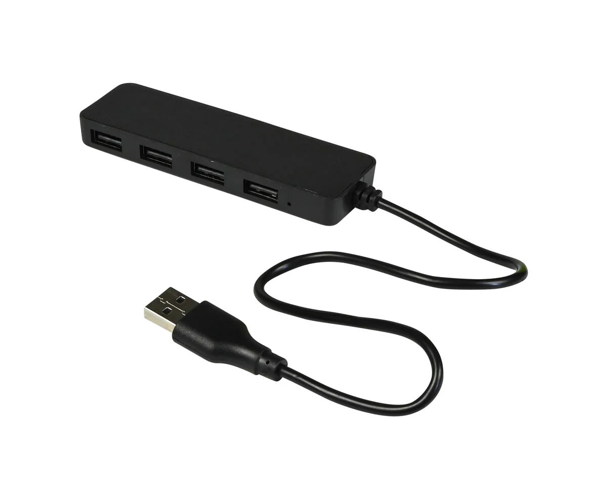 USB-hub 4 Poorten - Slank, 28cm kabel, voor muizen en toetsenborden - Afbeelding 2